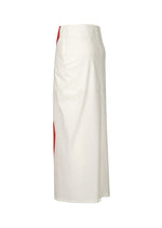 A detail shot of the ISSEY MIYAKE KNIT (AS REPRESENTED) skirt.