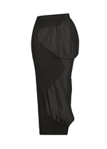 KNIT (CONTOUR) PLEATS Skirt Black