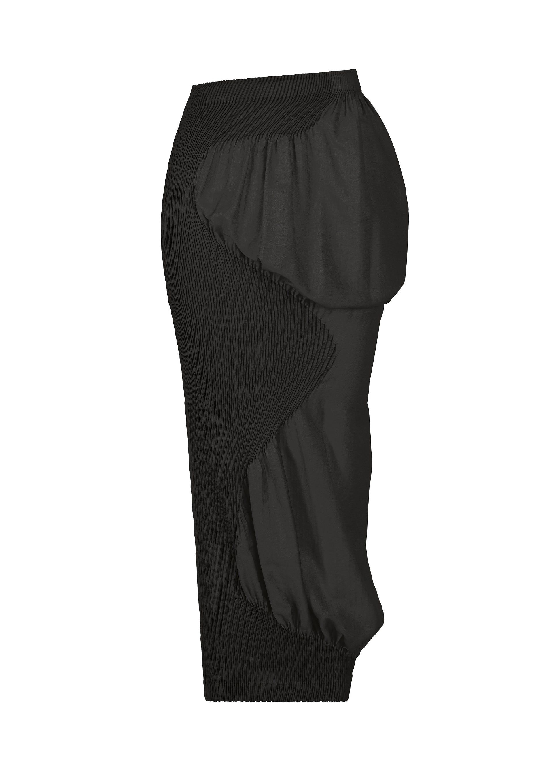 KNIT (CONTOUR) PLEATS Skirt Black