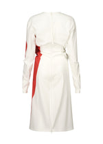 A detail shot of the ISSEY MIYAKE KNIT (AS REPRESENTED) dress.