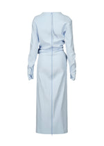 A detail shot of the ISSEY MIYAKE LIKE TORSO LIKE SHIRT dress.
