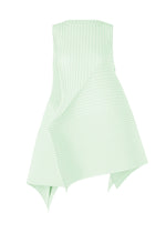 A product shot of the ISSEY MIYAKE FOLD PLEATS dress in mint (60).