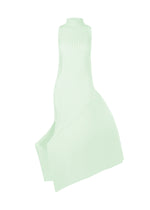 A product shot of the ISSEY MIYAKE FOLD PLEATS dress in mint (60).