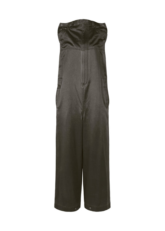 A product shot of the ISSEY MIYAKE PSEUDO JEANS jumpsuit in charcoal (14).