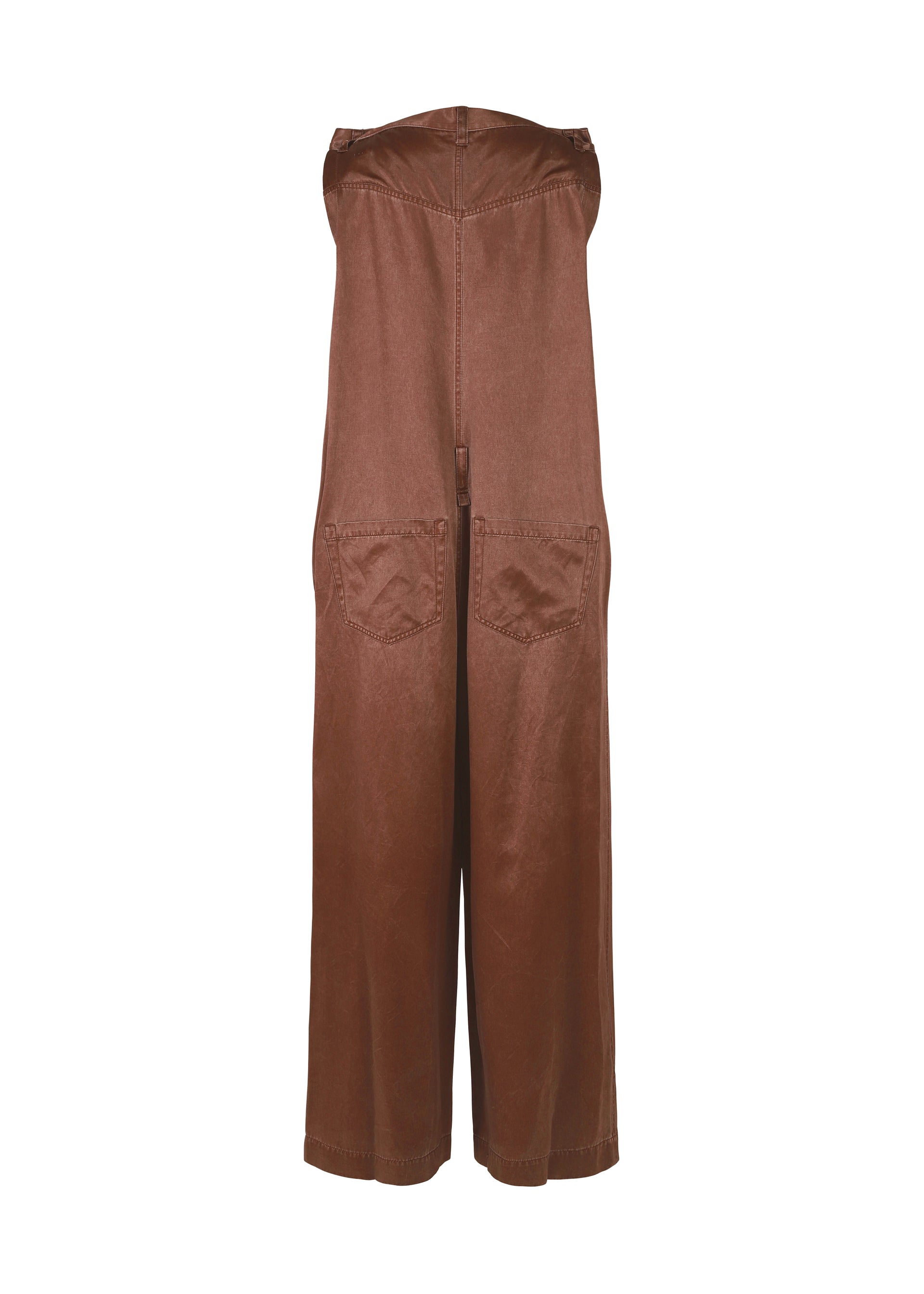 A detail shot of the ISSEY MIYAKE PSEUDO JEANS jumpsuit.