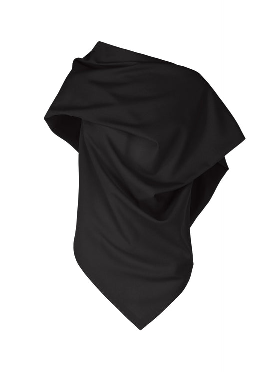 A product shot of the ISSEY MIYAKE UNI FORM (WOOL) shirt in black (15).