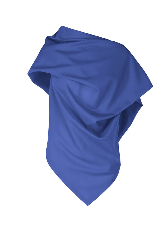 A product shot of the ISSEY MIYAKE UNI FORM (WOOL) shirt in blue (72).