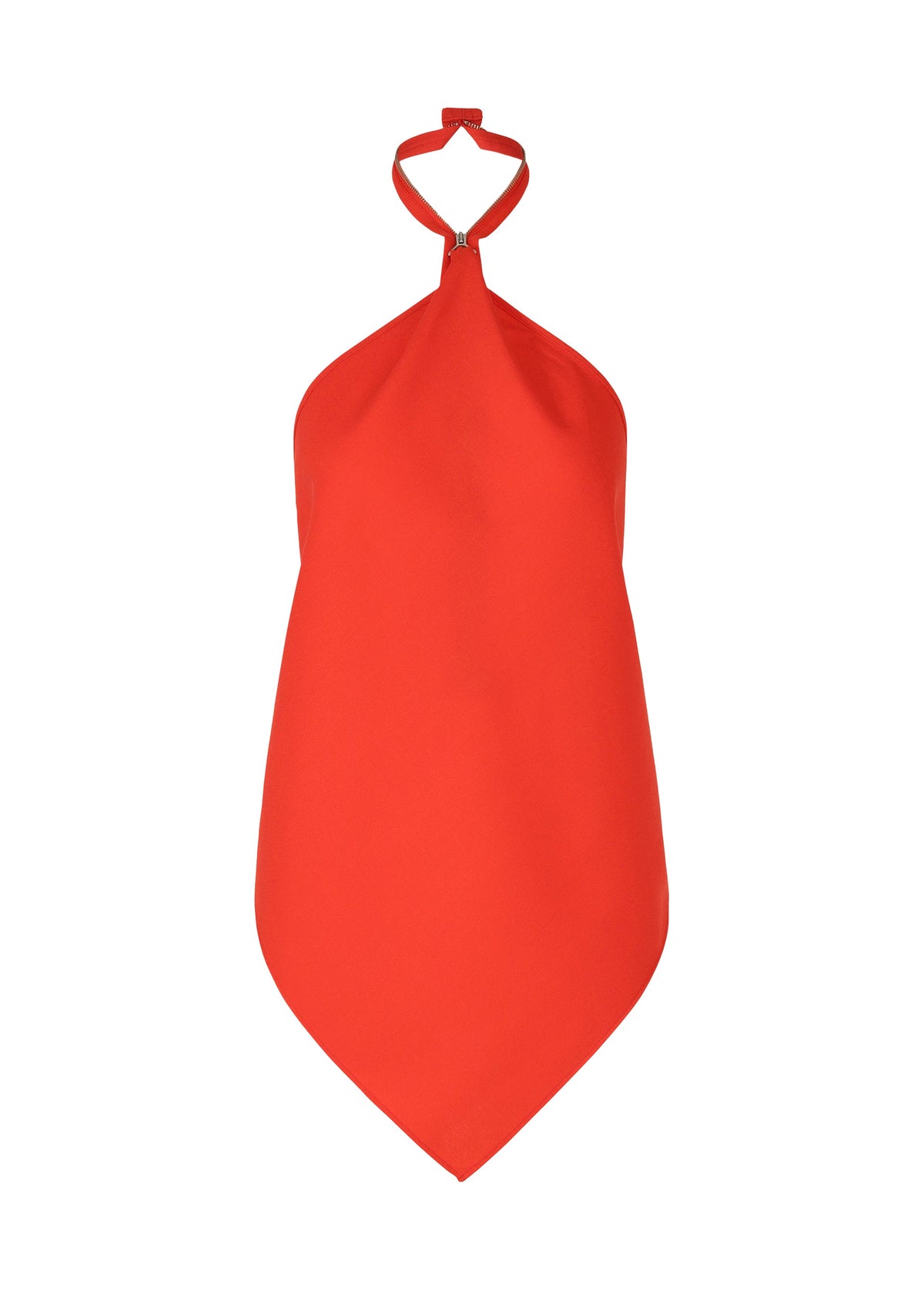 A product shot of the ISSEY MIYAKE UNI FORM (WOOL) shirt in red (24).