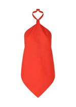 A product shot of the ISSEY MIYAKE UNI FORM (WOOL) shirt in red (24).