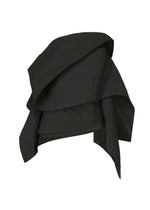 A product shot of the ISSEY MIYAKE COLLAPSING SCULPTURE shirt in black (15).