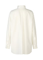 A detail shot of the ISSEY MIYAKE ODD SHIRT shirt.