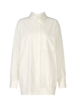 A product shot of the ISSEY MIYAKE ODD SHIRT shirt in white (01).