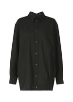 A product shot of the ISSEY MIYAKE ODD SHIRT shirt in black (15).