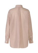 A detail shot of the ISSEY MIYAKE ODD SHIRT (STRIPES) shirt.