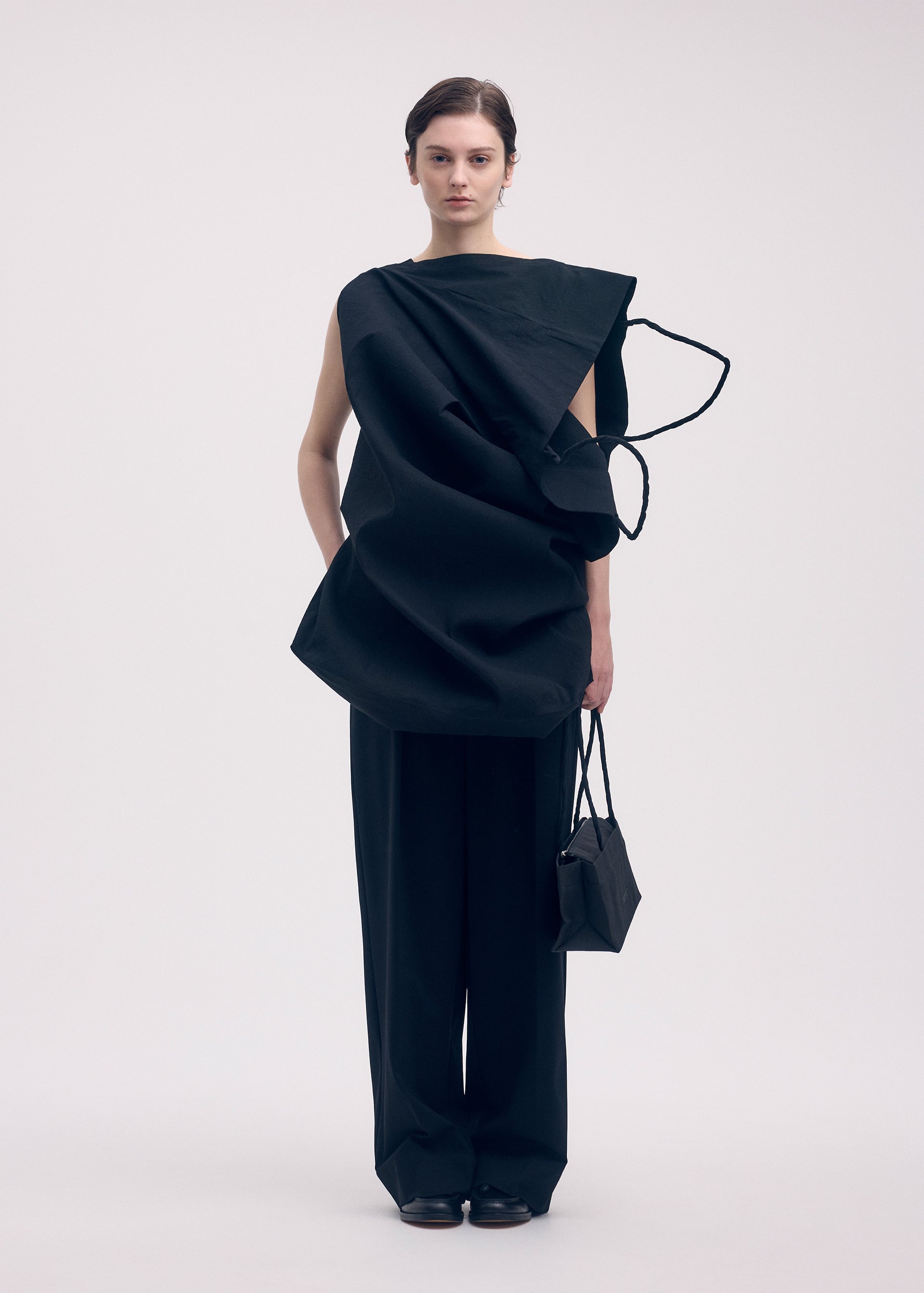 ISSEY MIYAKE◆長袖シャツ/2/ポリエステル/BLK/IM63FJ162// BASICS – ISSEY MIYAKE ONLINE STORE