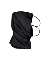 A product shot of the ISSEY MIYAKE PAPER BAG shirt in black (15).