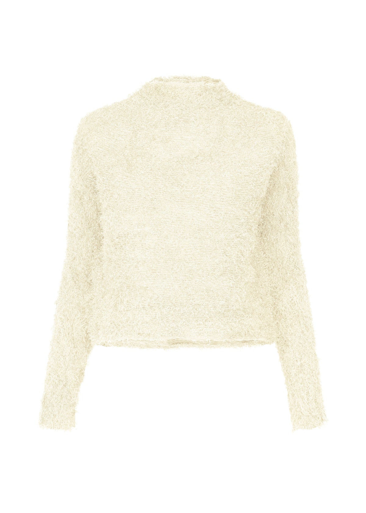 A product shot of the ISSEY MIYAKE SHIFTED FUZZY PLEATS shirt in off-white (02).