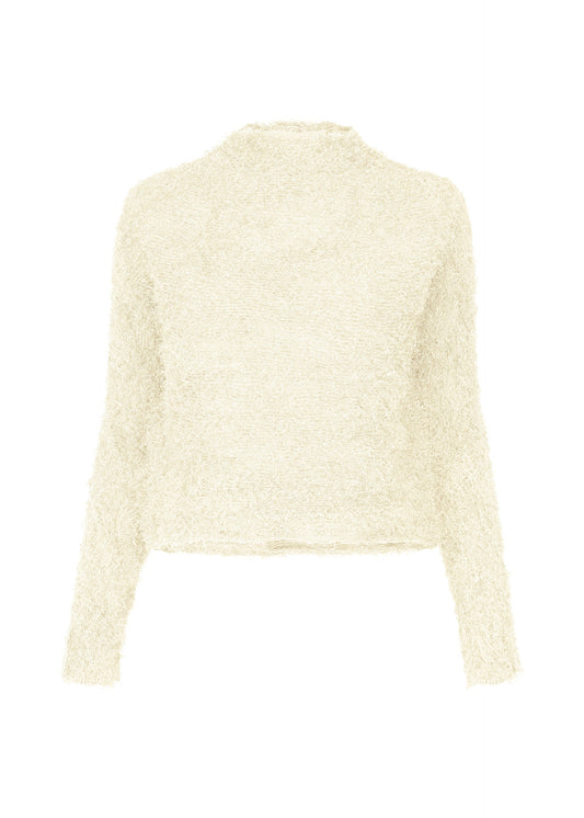 A product shot of the ISSEY MIYAKE SHIFTED FUZZY PLEATS shirt in off-white (02).