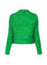 A detail shot of the ISSEY MIYAKE SHIFTED FUZZY PLEATS shirt.