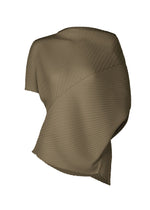 A product shot of the ISSEY MIYAKE SOFT FOLD PLEATS shirt in khaki.