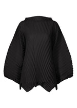 A product shot of the ISSEY MIYAKE WAVE PLEATS shirt in black (15).