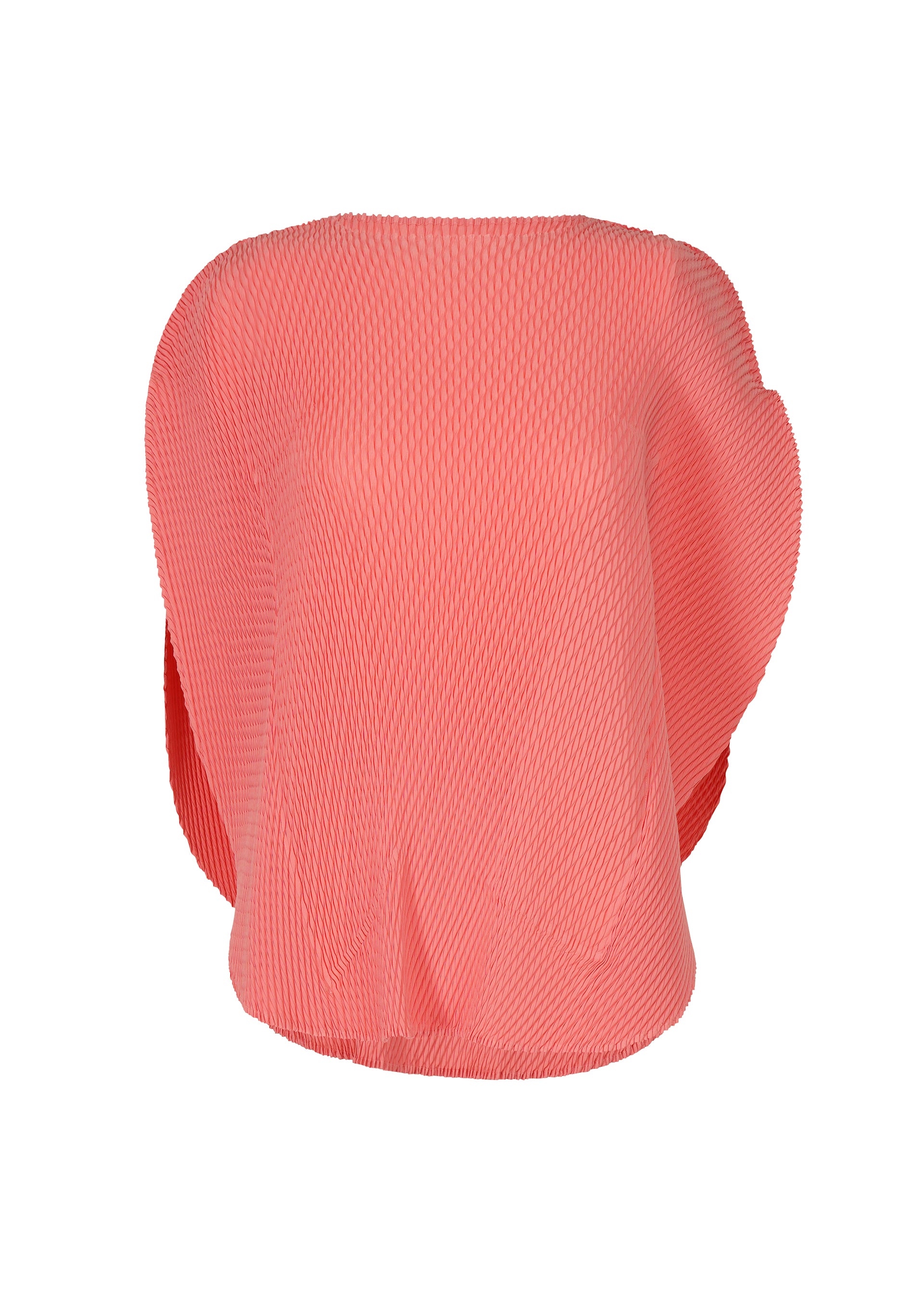 ORBICULAR PLEATS Top Coral