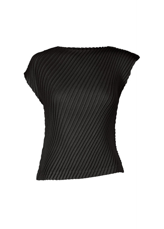 A product shot of the ISSEY MIYAKE LINEN LIKE PLEATS shirt in black (15).