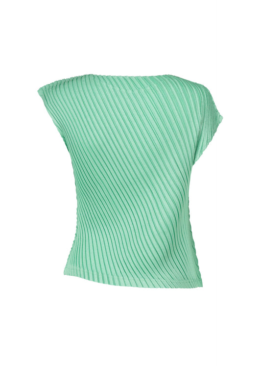 A detail shot of the ISSEY MIYAKE LINEN LIKE PLEATS shirt.
