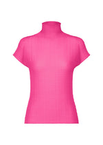 A product shot of the ISSEY MIYAKE WOOLY PLEATS 58 shirt in pink (22).