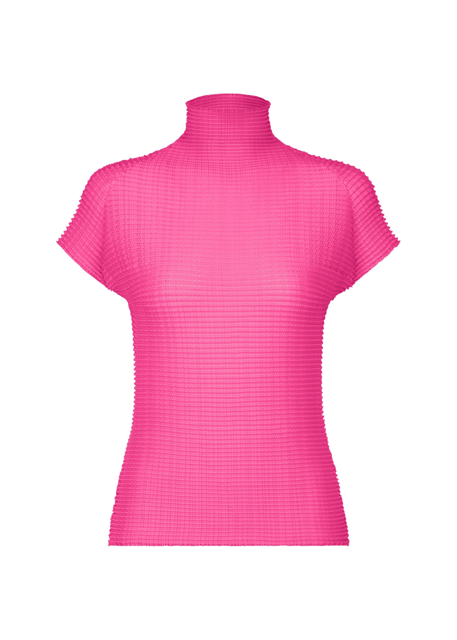 A product shot of the ISSEY MIYAKE WOOLY PLEATS 58 shirt in pink (22).