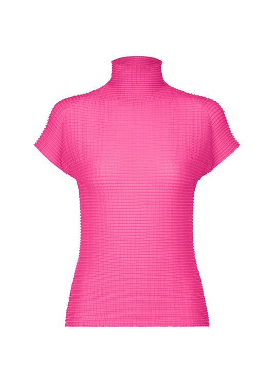 A product shot of the ISSEY MIYAKE WOOLY PLEATS 58 shirt in pink (22).