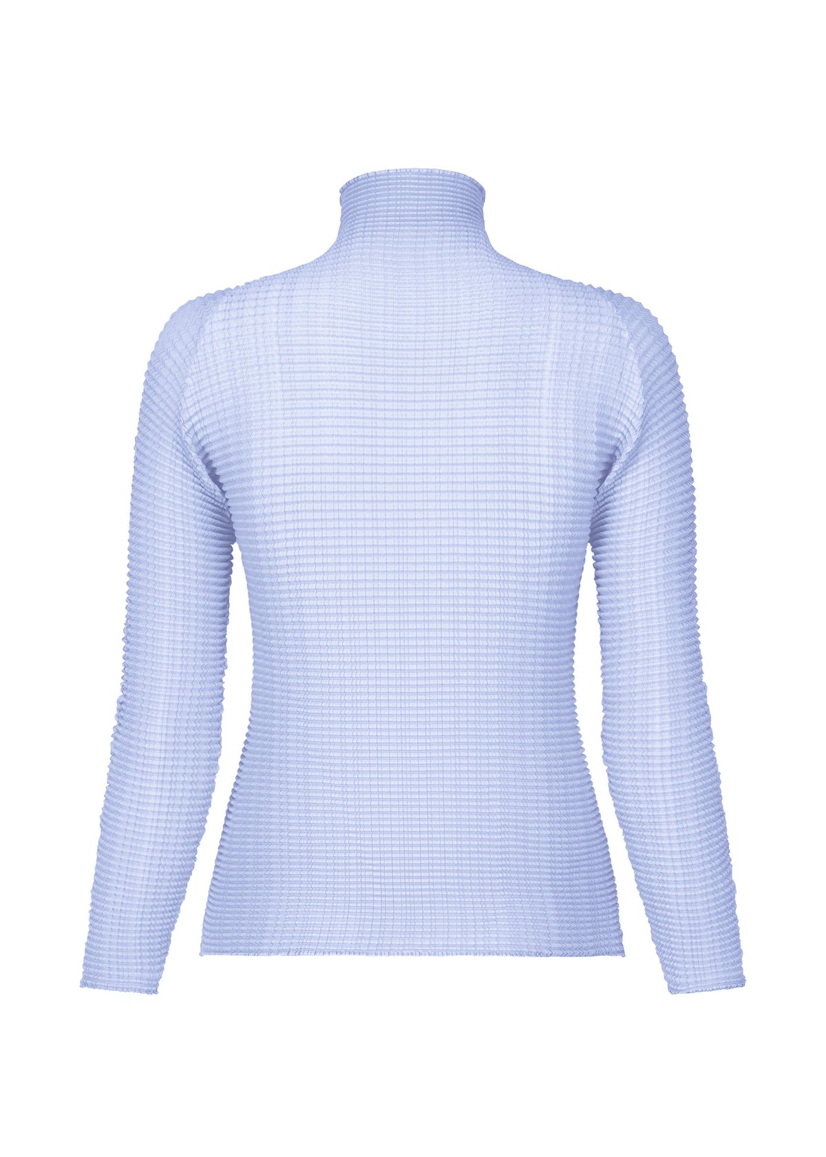 A detail shot of the ISSEY MIYAKE WOOLY PLEATS 58 shirt.