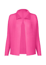 A product shot of the ISSEY MIYAKE WOOLY PLEATS 58 shirt in pink (22).