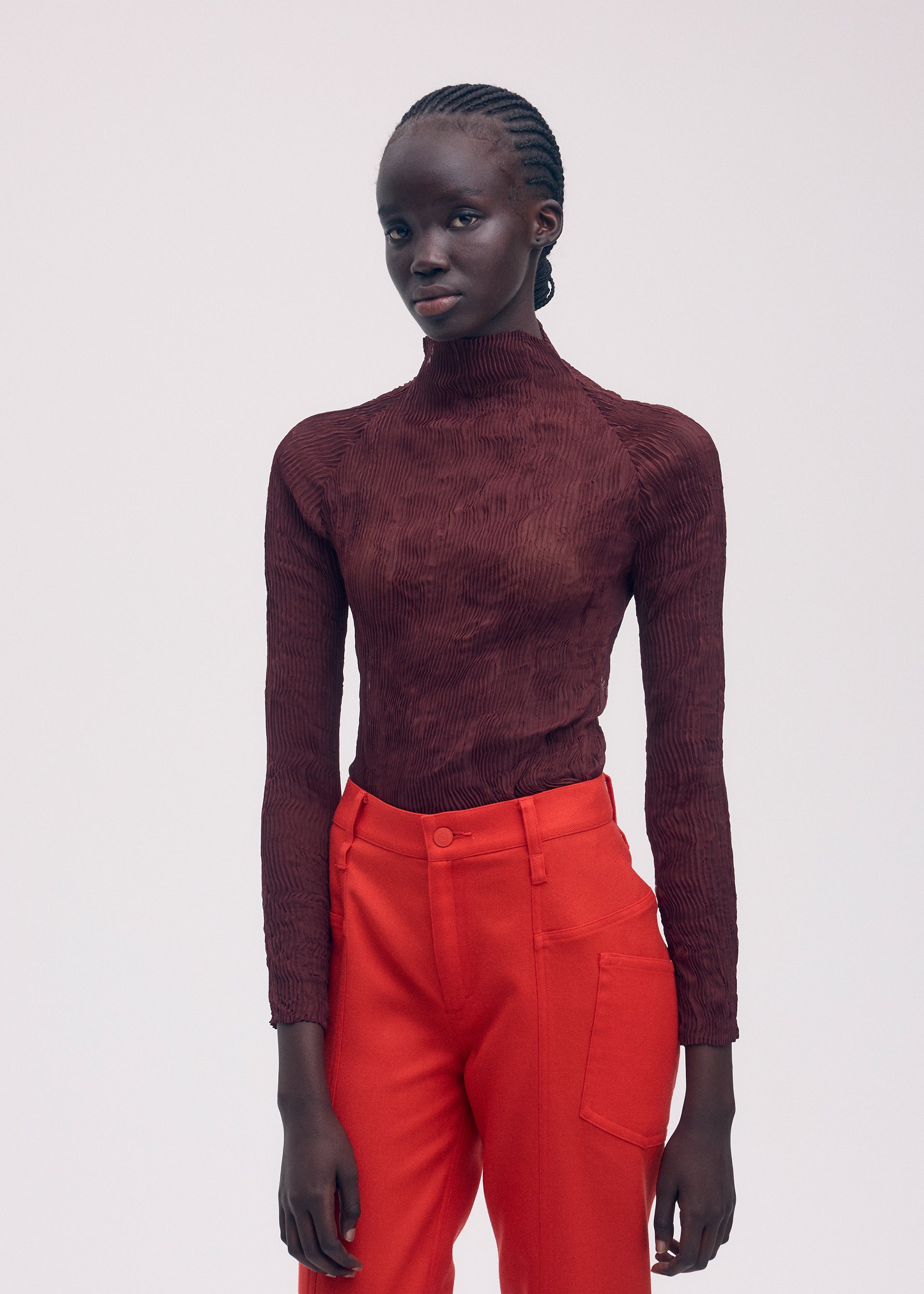 CHIFFON TWIST 2 Top Blue – The official ISSEY MIYAKE ONLINE STORE