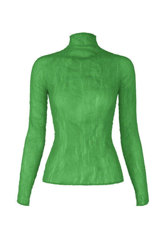 A product shot of the ISSEY MIYAKE CHIFFON TWIST 3 clothing in green (62).