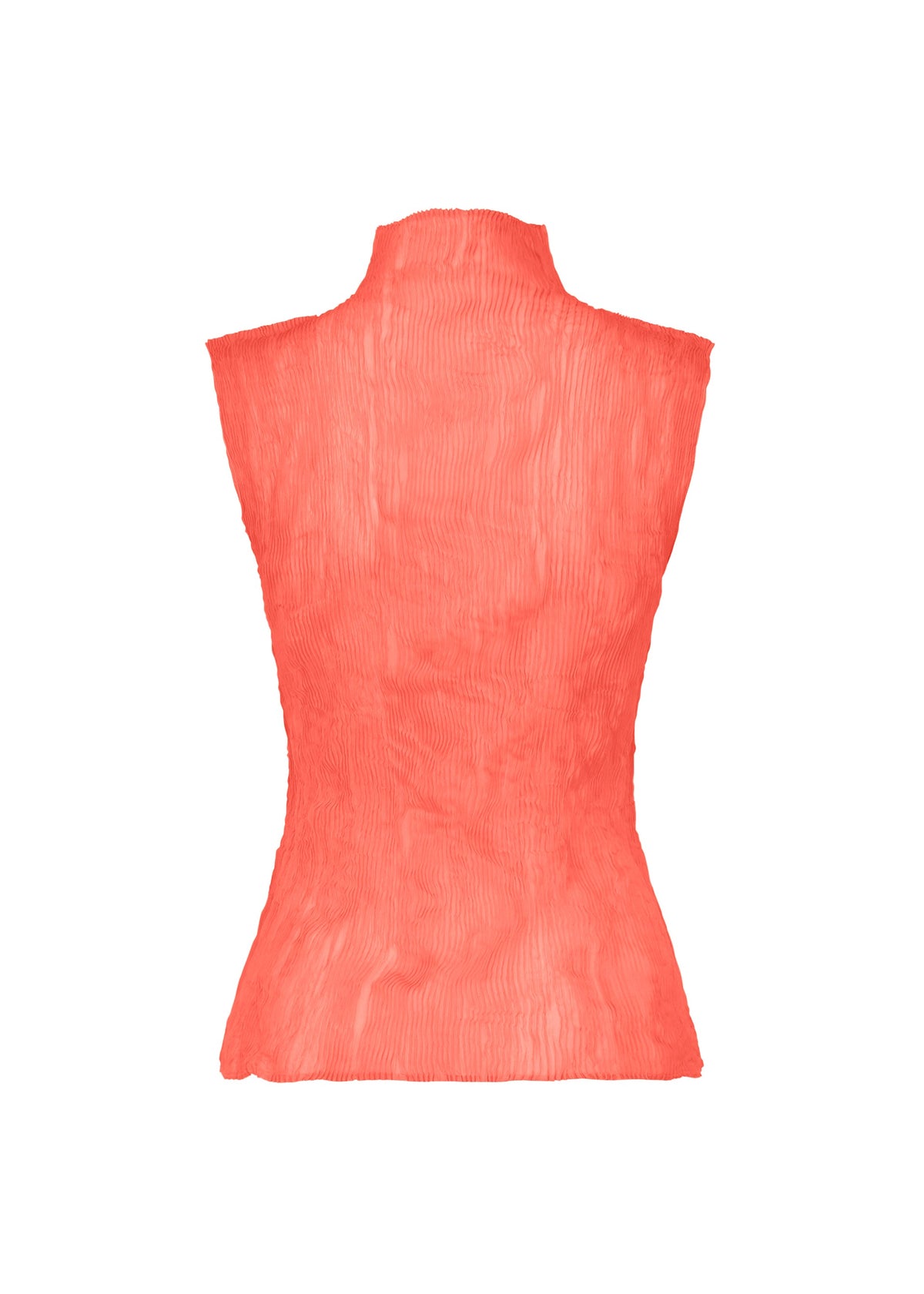 A detail shot of the ISSEY MIYAKE CHIFFON TWIST 1 top.