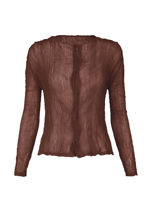 CHIFFON TWIST 2 Cardigan Dark Brown