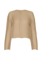 A product shot of the ISSEY MIYAKE SHIFTED MISTY PLEATS clothing in beige (41).