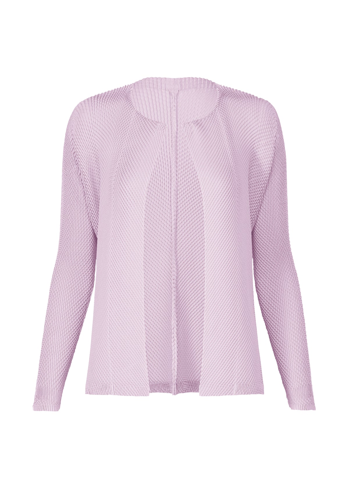 ORBICULAR PLEATS Cardigan Light Purple