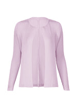 ORBICULAR PLEATS Cardigan Light Purple