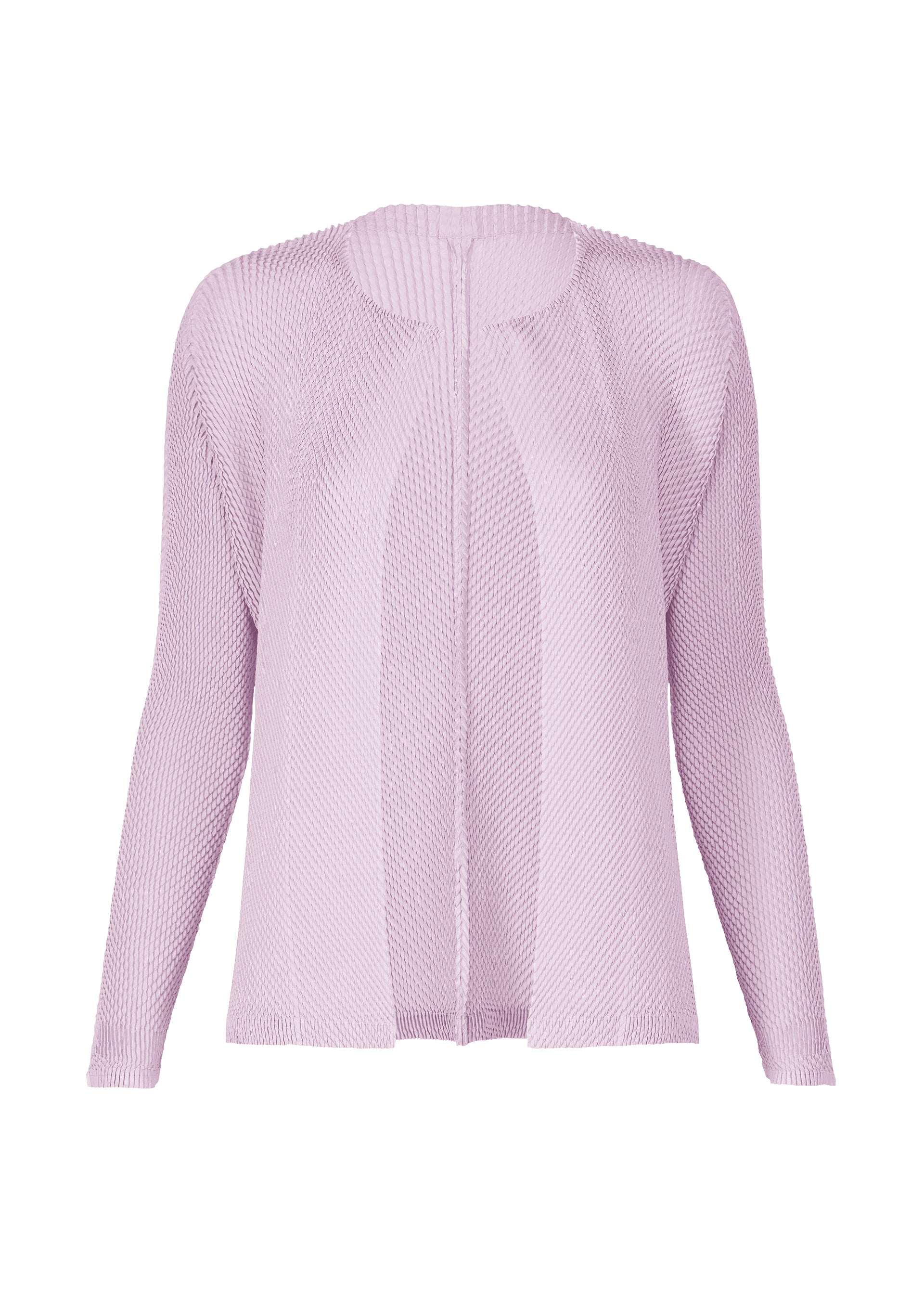 ORBICULAR PLEATS Cardigan Light Purple