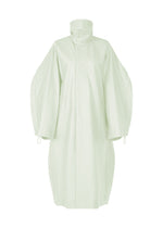 A product shot of the ISSEY MIYAKE HANG OR CARRY coat in mint (60).