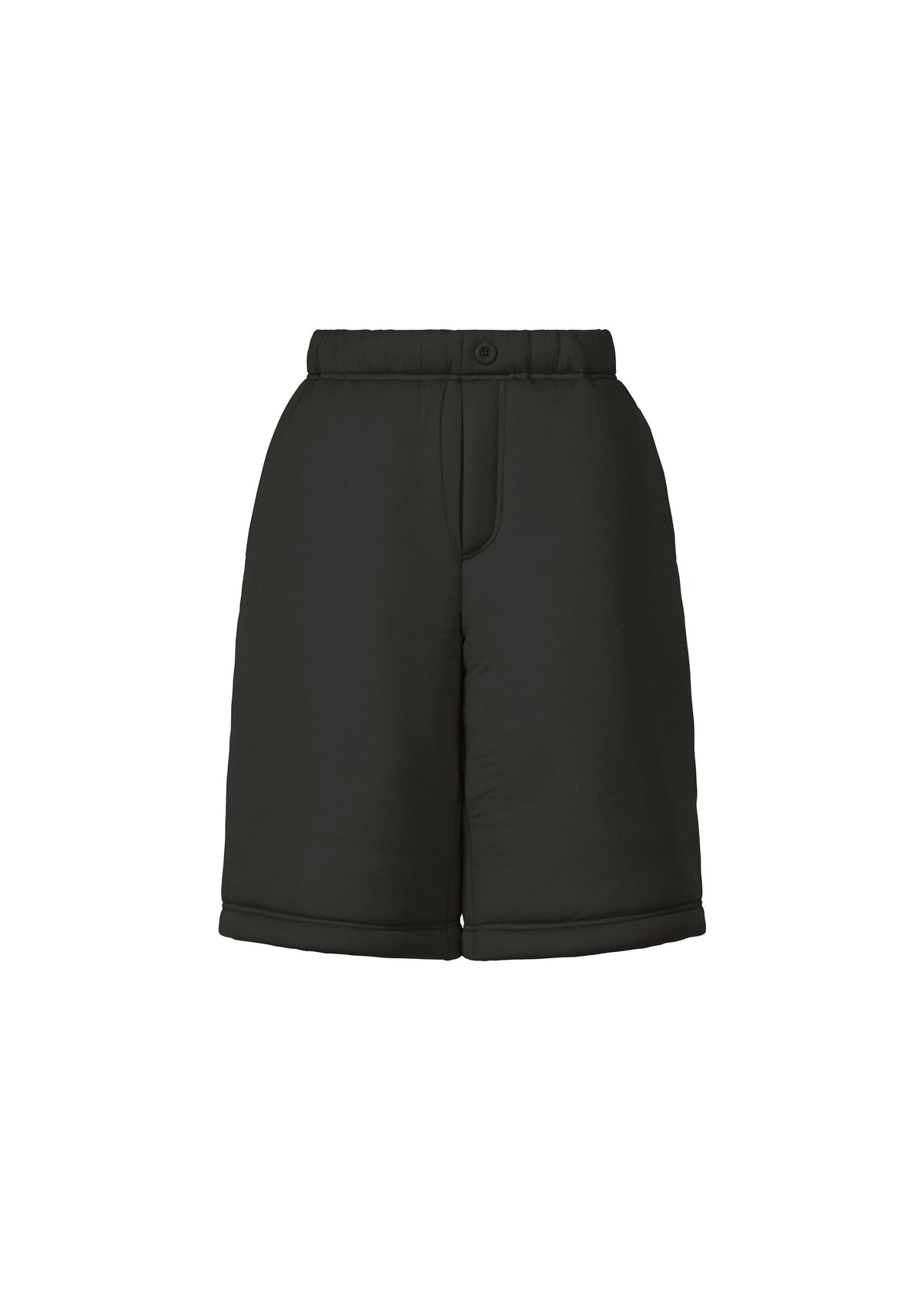 A product shot of the ISSEY MIYAKE PUMPED T trousers in black (15).