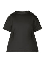 A product shot of the ISSEY MIYAKE PUMPED T top in black (15).