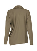 A detail shot of the ISSEY MIYAKE DRAPE JERSEY 58 top.