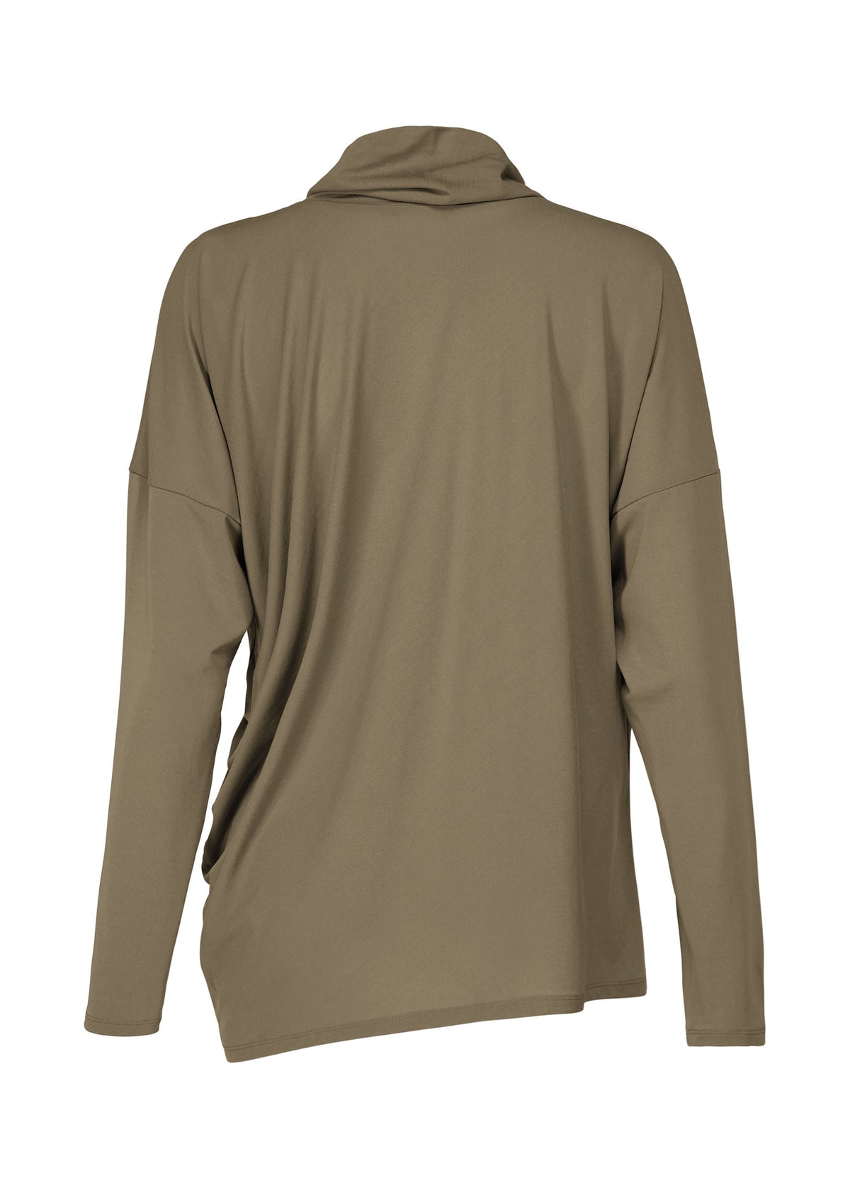 A detail shot of the ISSEY MIYAKE DRAPE JERSEY 58 top.