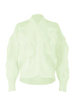 A product shot of the ISSEY MIYAKE KONE KONE jacket in mint (60).