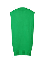 A detail shot of the ISSEY MIYAKE BREEZE KNIT vest.