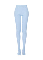 A product shot of the ISSEY MIYAKE ODD PANTS trousers in light blue (71).