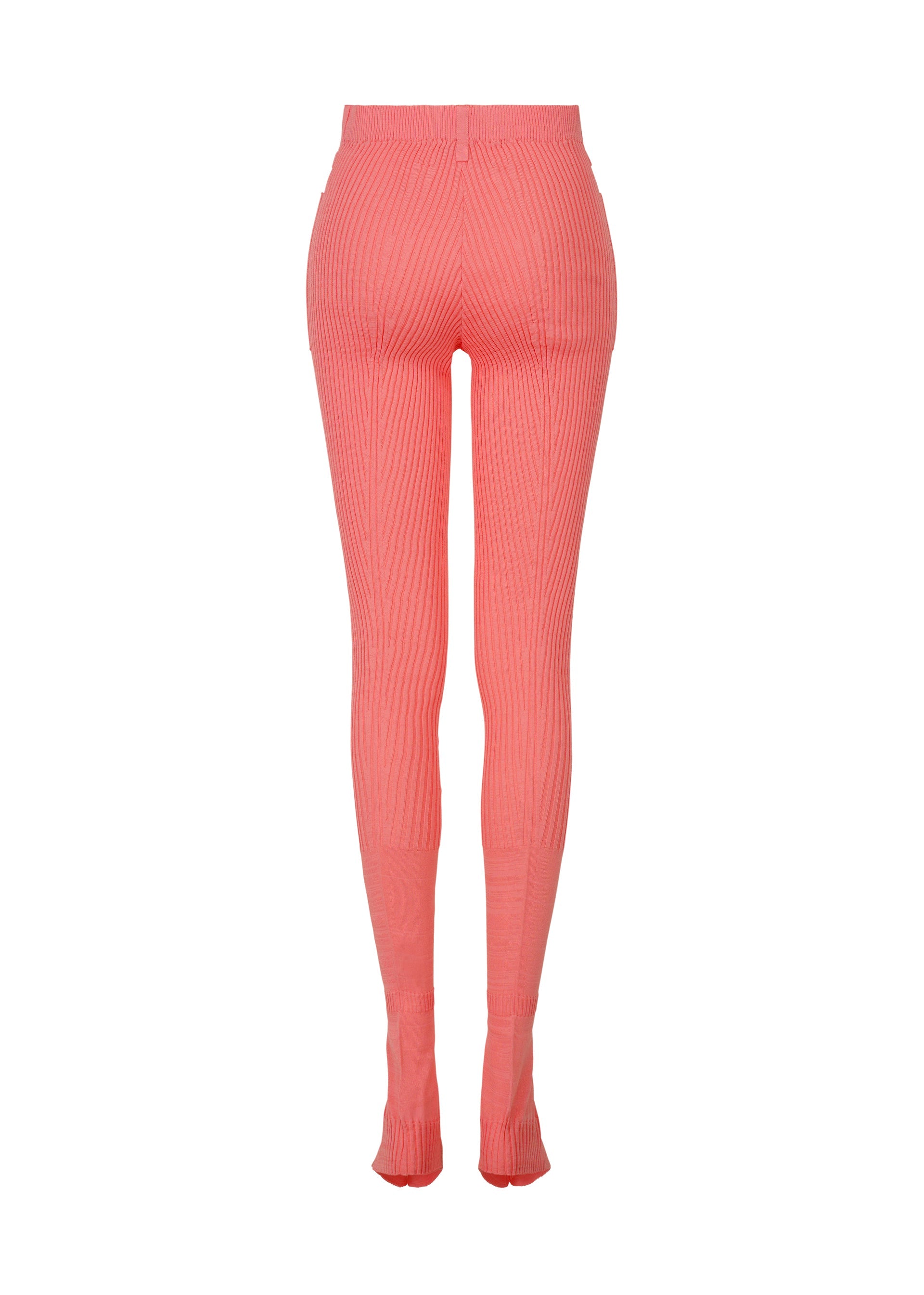 A detail shot of the ISSEY MIYAKE ODD PANTS trousers.